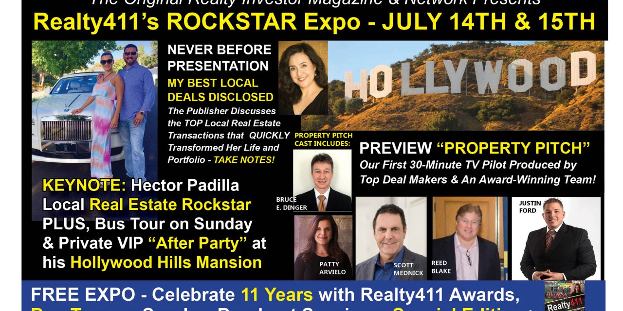 Learn About Realty411’s ROCKSTAR EXPO on July 14th and 15th in Los Angeles, CA