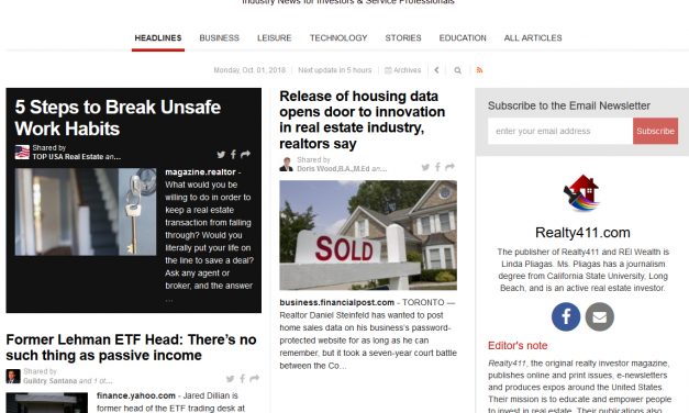 Realty411 Launches Daily News and Email Service – Receive Crucial Breaking REI Alerts