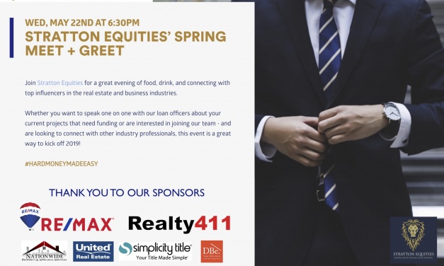 STRATTON EQUITIES’ HARD MONEY MEET AND GREET ON MAY 22