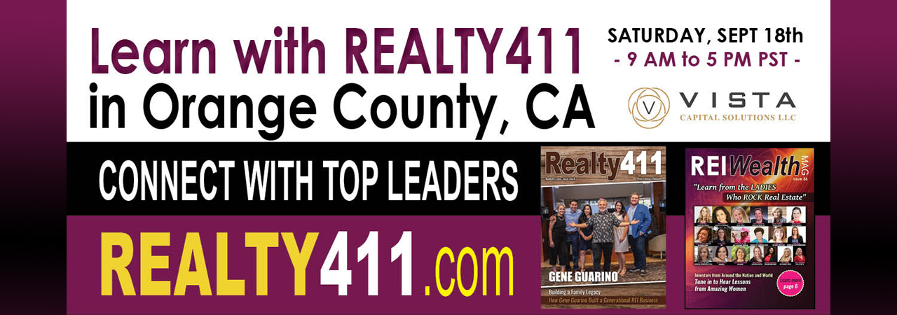 Celebrate Real Estate Investing with Realty411 – Our FIRST In-Person Event in Orange County.