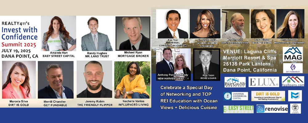 Realty411’s “Invest in Real Estate with Confidence” Summit and Expo 2025
