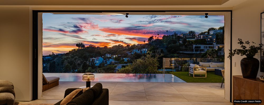 LA’s Bird Streets Contemporary Perched Over the Sunset Strip—Rare Street-to-Street Compound