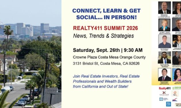 Realty411 Presents “News, Trends & Strategies” Summit on September 26 in Costa Mesa